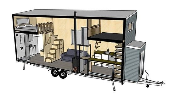 Tiny house ve bungalov konsept görseli 19